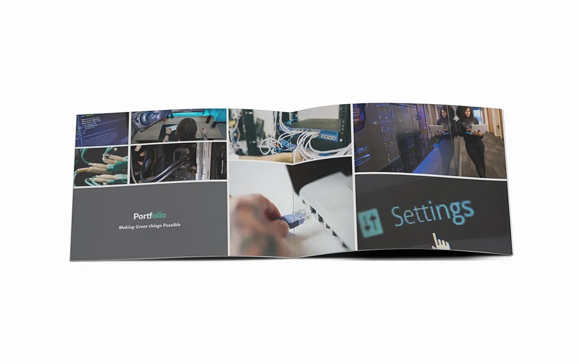 A5尺寸规格横版产品手册公司画册设计模板 ISP A5 Brochure Template插图(11)