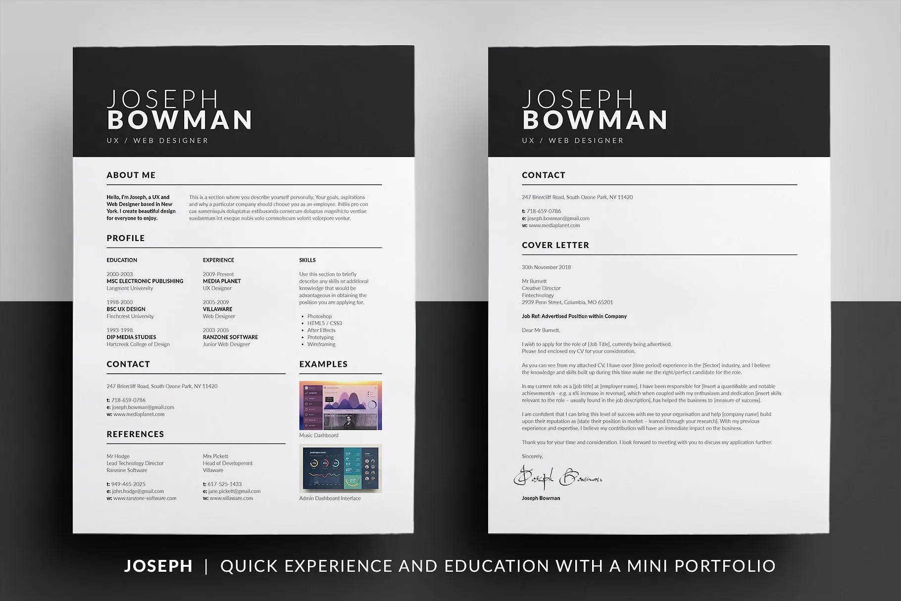 个人简历电子版即拿即用模板合集 Essential Resume/CV Collection插图(6)