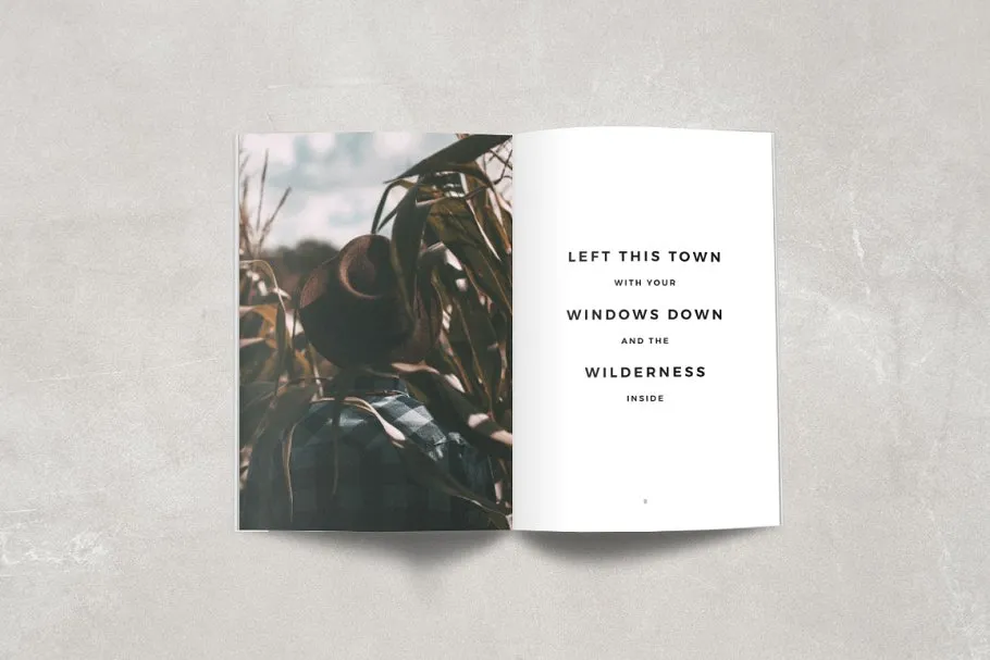 现代简约版式设计杂志模板 Graphature Magazine插图(1)