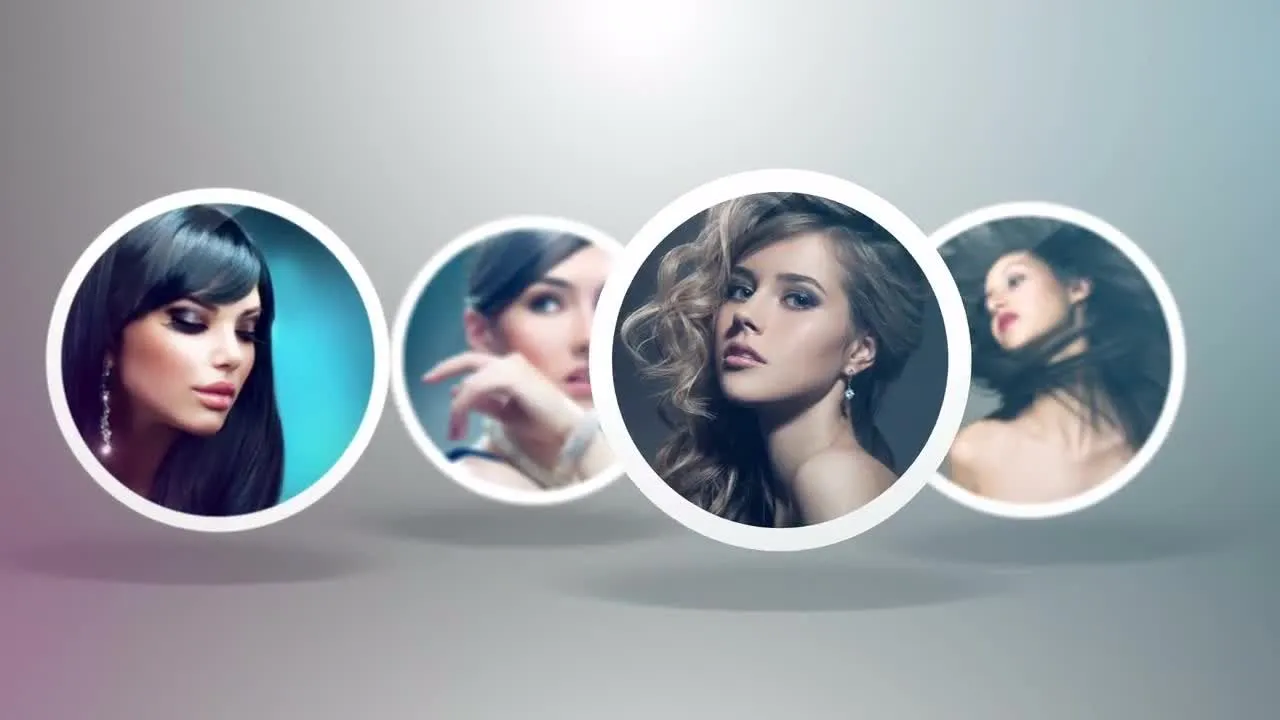 现代照片旋转徽标像素设计精选AE模板