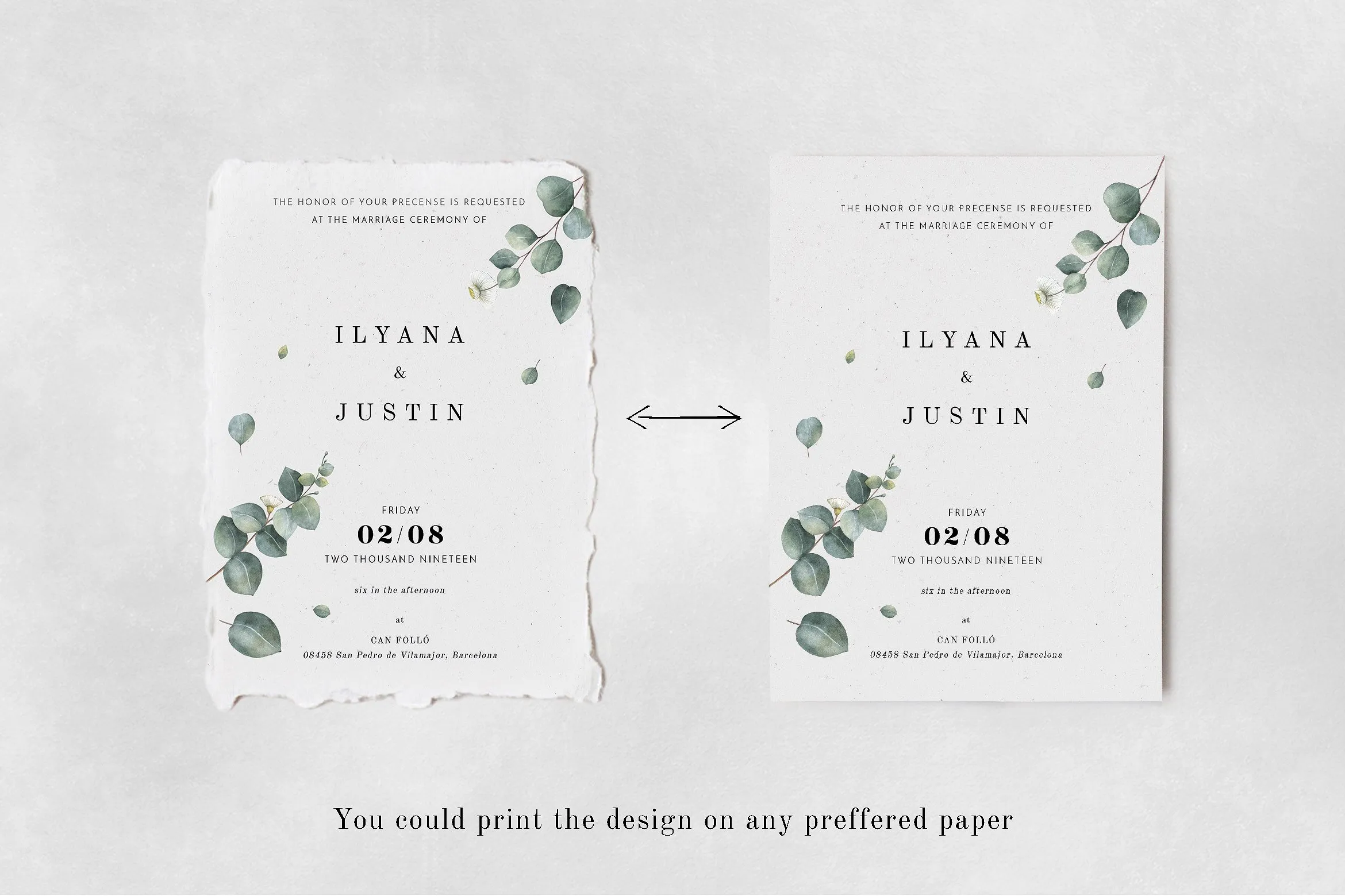 桉树树叶装饰婚礼设计套件 Eucalyptus Foliage Wedding Suite插图(3)