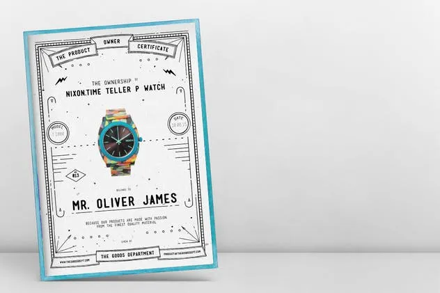 实用易用产品证书设计模板 Modern Product Certificate插图(1)