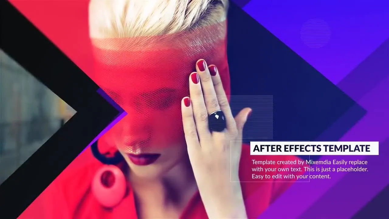 阴影幻灯片公司介绍像素设计精选AE模板