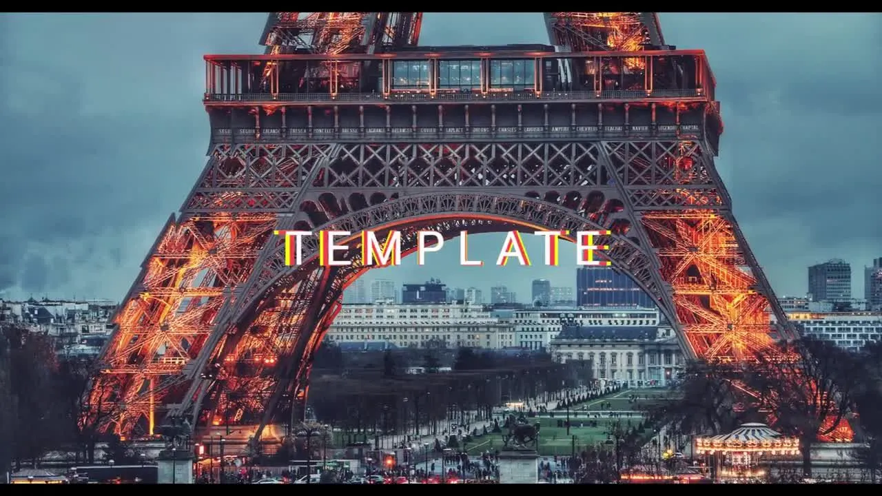 梦幻般地域标志性建筑开场像素设计精选AE模板