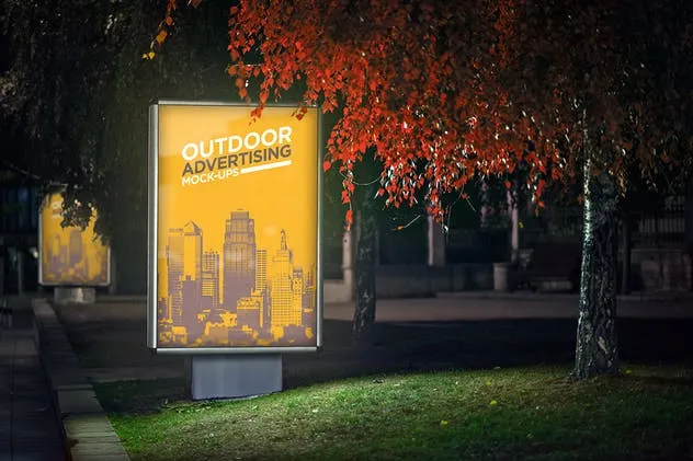 城市户外广告牌/海报样机Vol.1 Outdoor Advertising Mock-Up Vol.1插图(6)