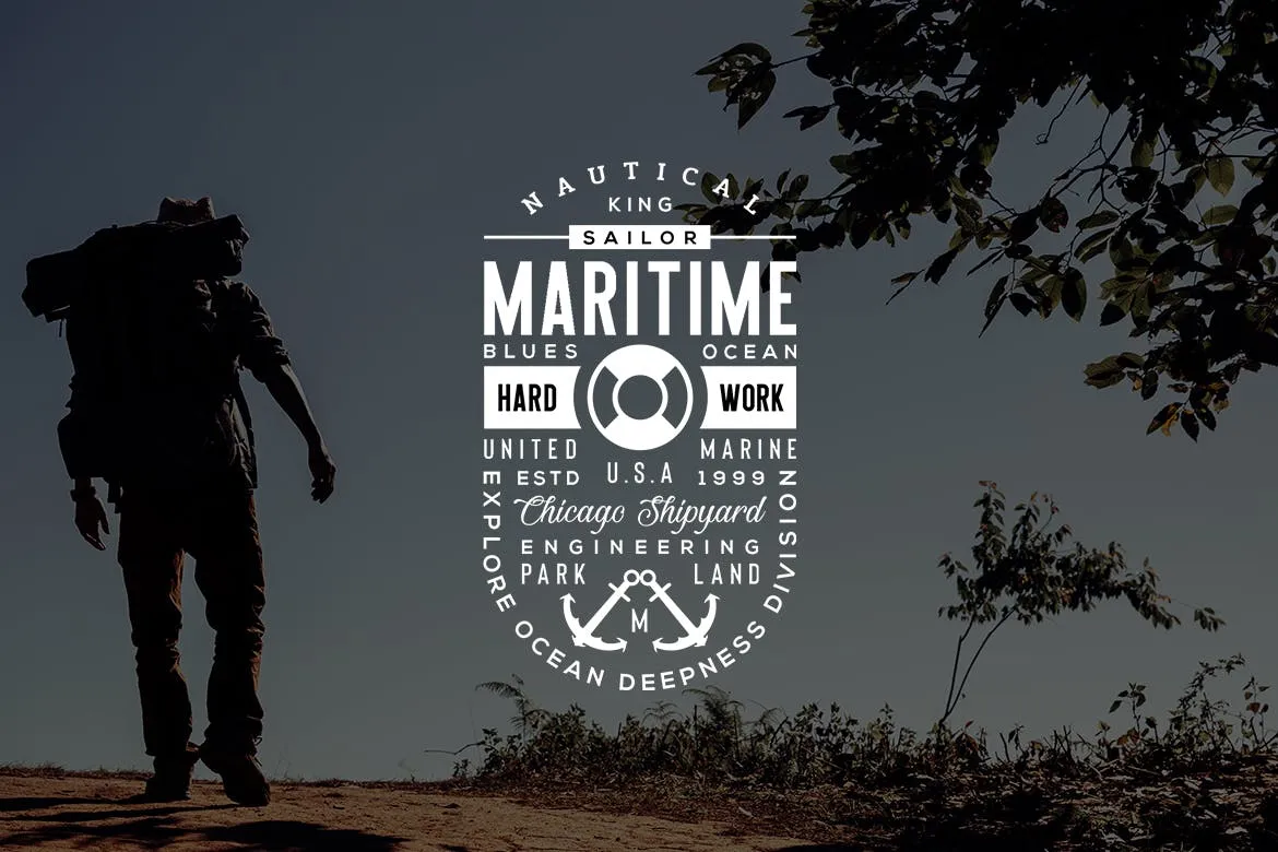 欧美复古设计风格品牌素材库精选LOGO商标模板v37 Vintage Logo & Badge Vol. 37插图(1)