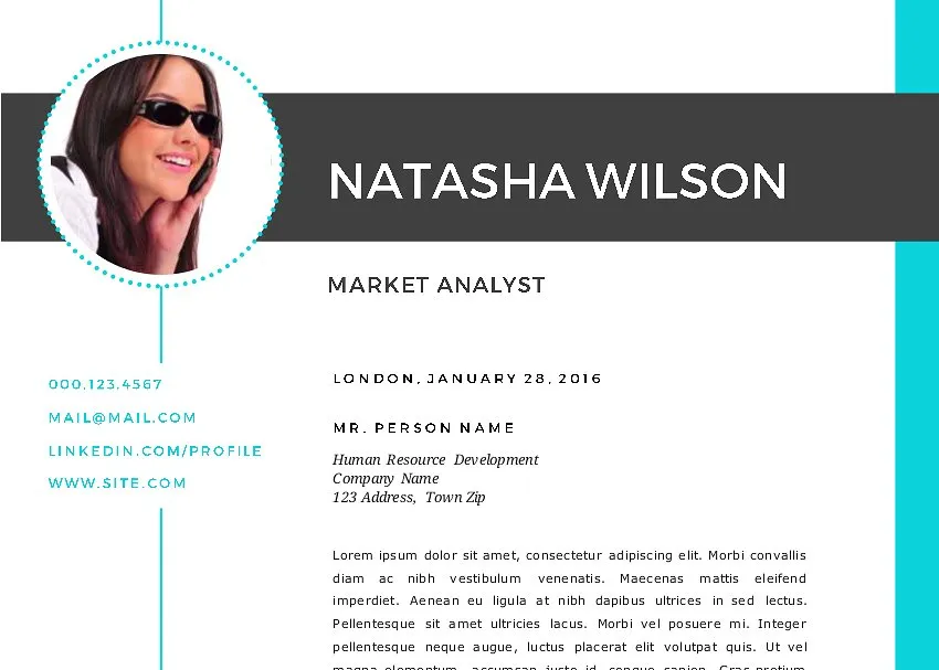 现代专业2合1照片简历模板 Modern 2 in 1 photo Word resume插图(3)