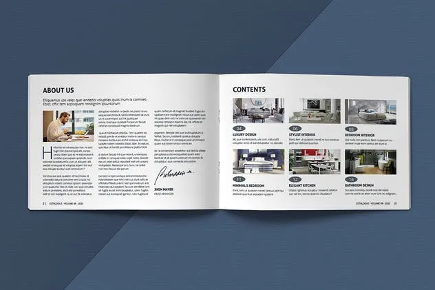 A5尺寸产品目录产品手册设计模板素材 A5 Modern Catalogue Template插图(2)