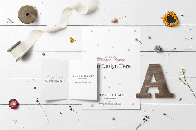 经典样机模板v3-优雅场景样机/巨无霸Banner模板 Simple Homes Mockup Vol. 3插图(1)