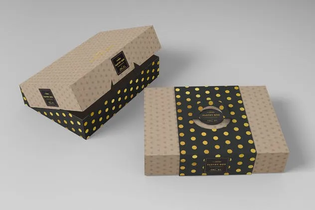 快餐盒糕点外带包装样机v1 Food Pastry Boxes Vol.1: Packaging Mockups插图(7)