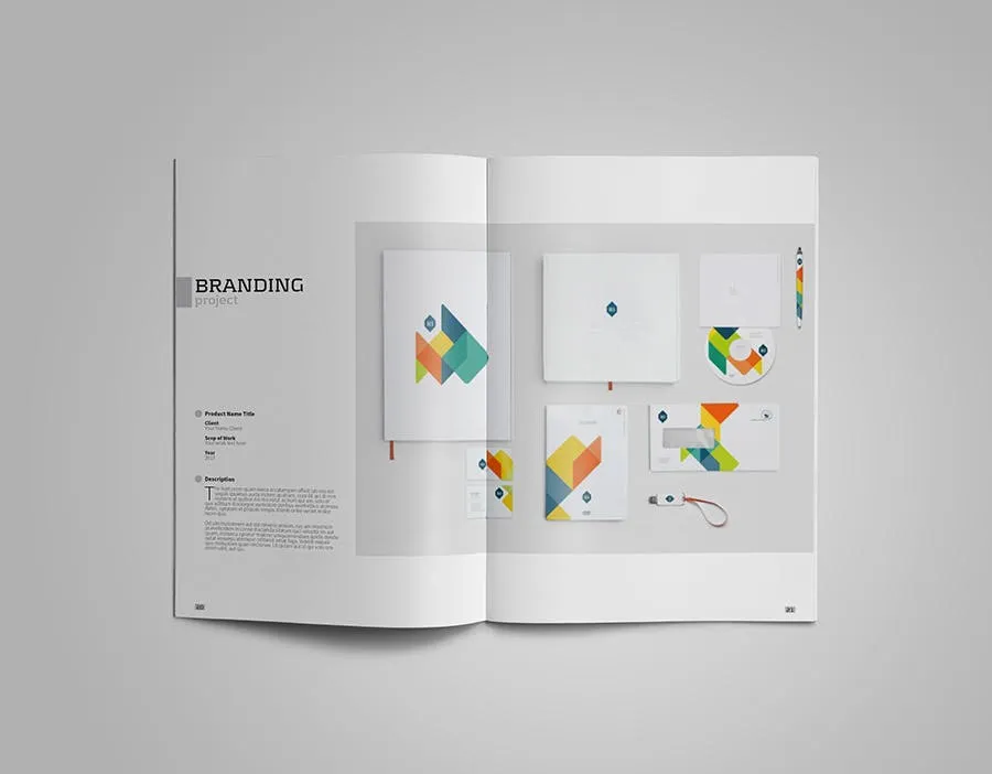 创意设计工作室设计案例/作品集画册设计模板 Creative Design Portfolio #01插图(11)