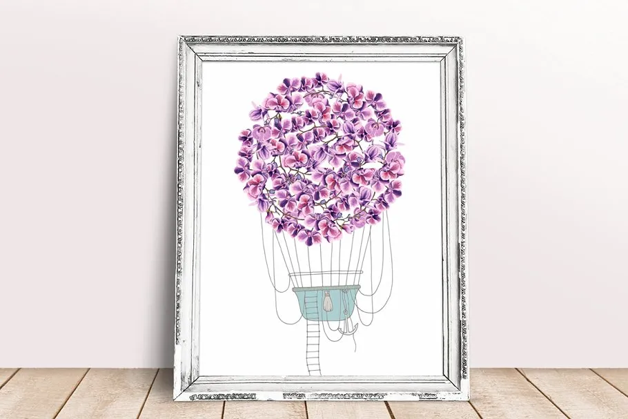 高质素记号笔手绘花卉素材[元素+纹理+花饰框] Flower Power Marker Collection Pro插图(5)