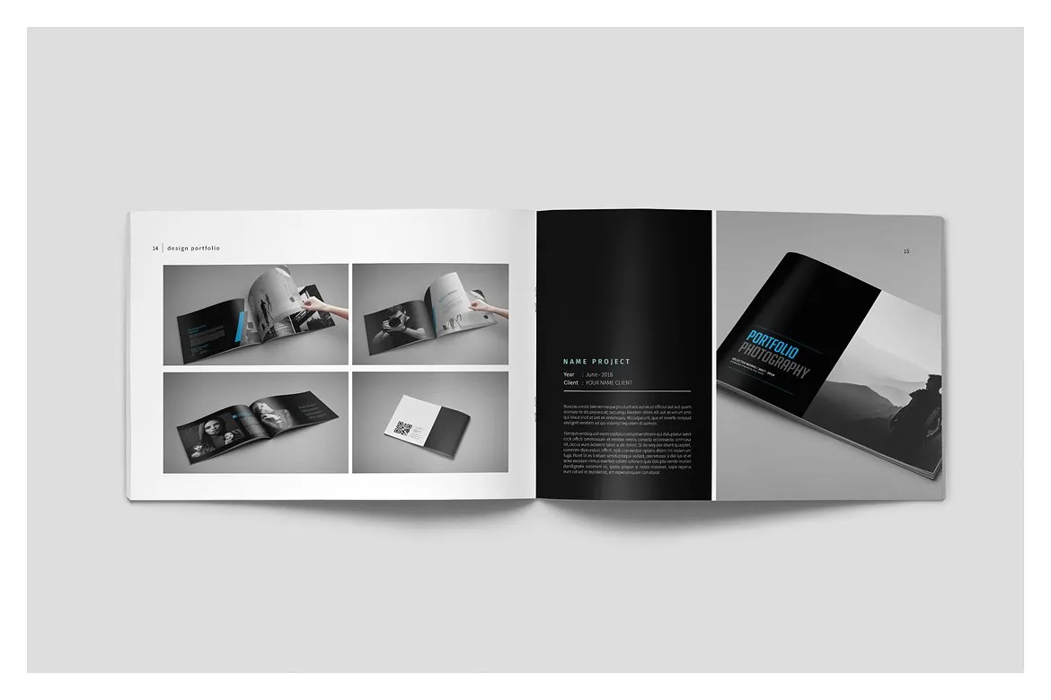 设计感强的多用途平面画册组合模板插图(8)