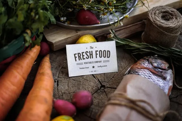 市场新鲜蔬菜食品样机 Market fresh Mock Up插图(2)