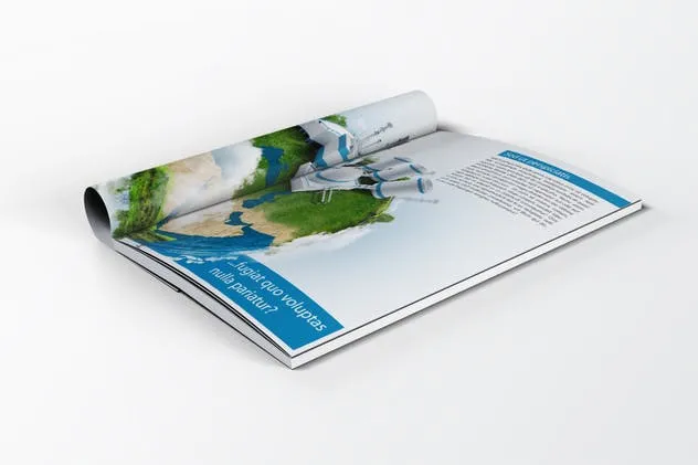 时尚A4杂志宣传册印刷品样机 A4 Magazine Catalog Mock-Up插图(4)