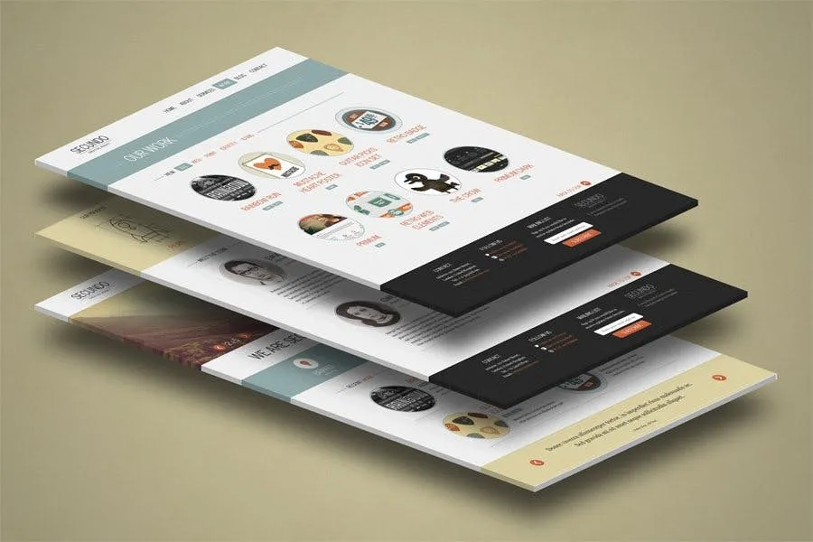 3D立体图网站UI设计效果图样机 3d Website Display Mockup插图(4)