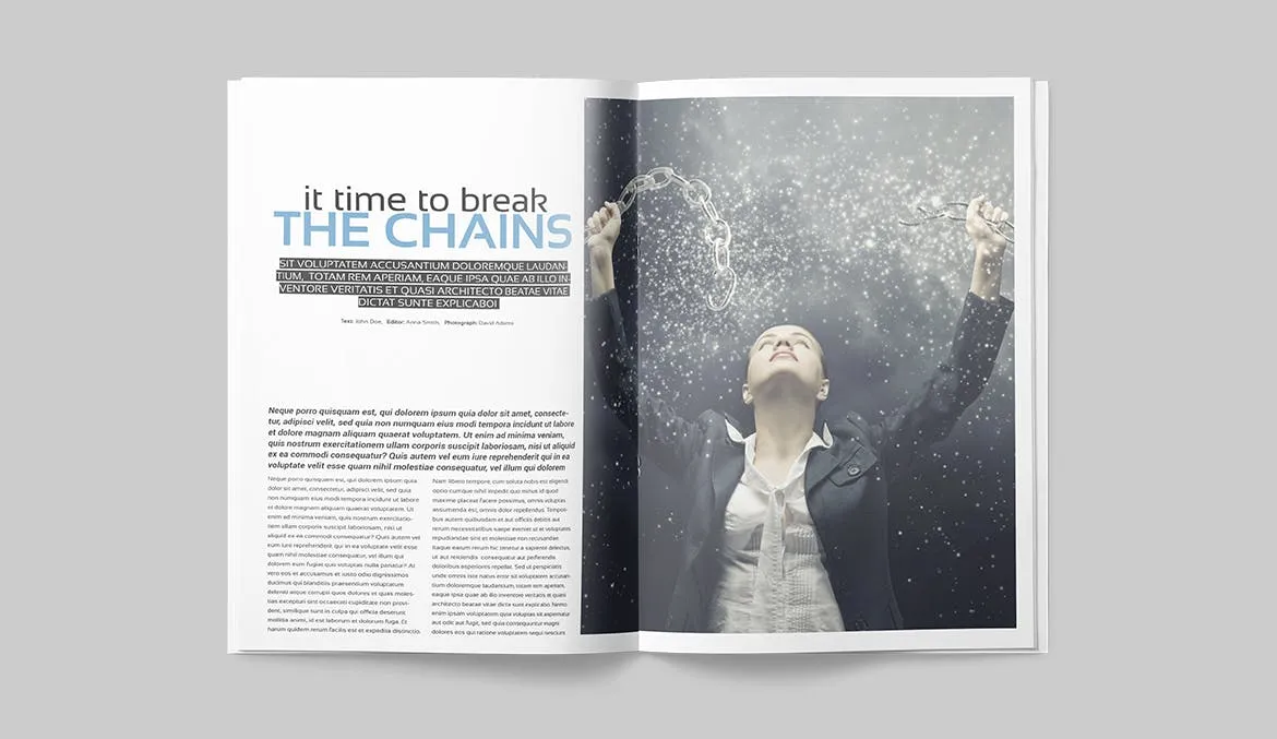 多行业适用专业素材库精选杂志排版设计模板 Magazine Template插图(9)