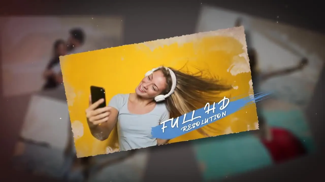 水墨风格图片展示动画AE模版