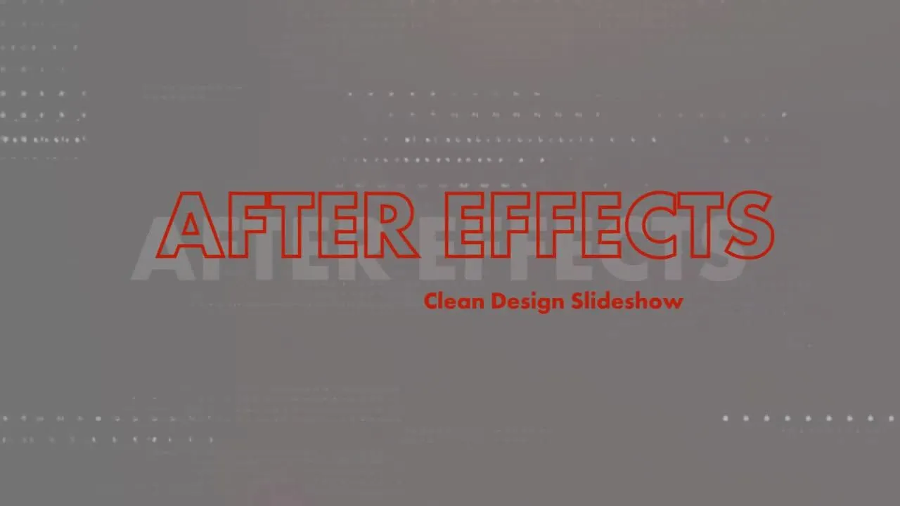 创意现代简洁幻灯片像素设计精选AE模板