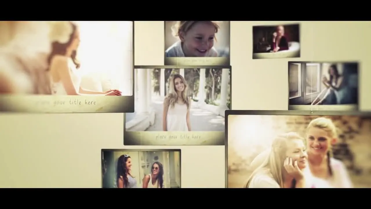 经典照片幻灯片时尚动画像素设计精选AE模板