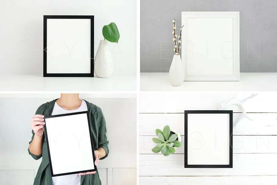 相框和海报展示样机 Picture frame & Poster mockup photos插图(3)