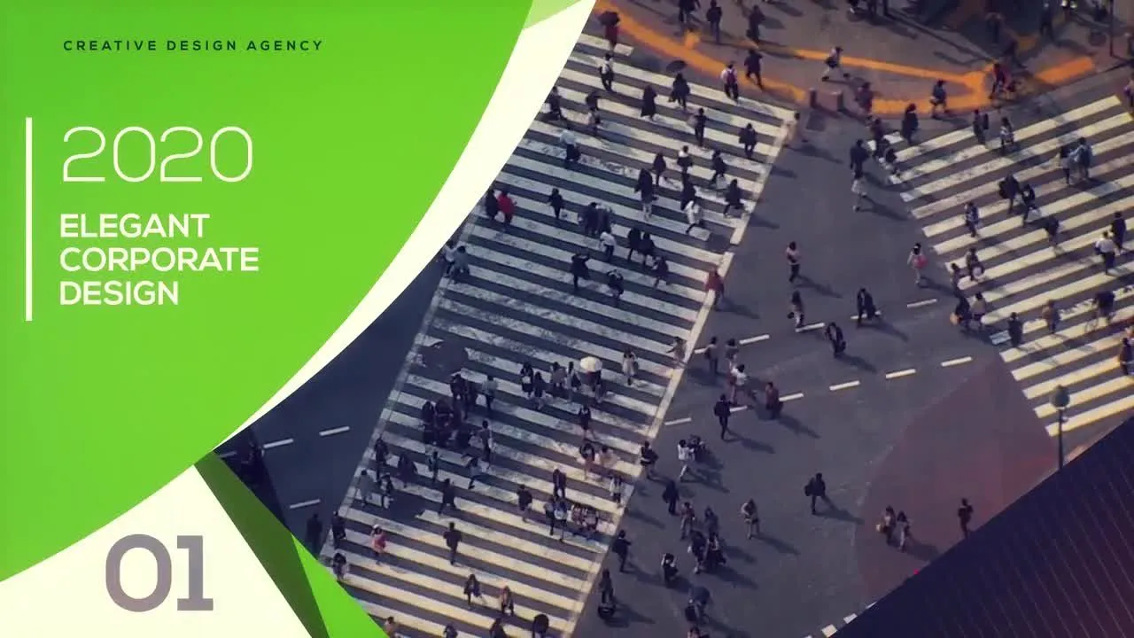 企业宣传介绍幻灯片像素设计精选AE模板