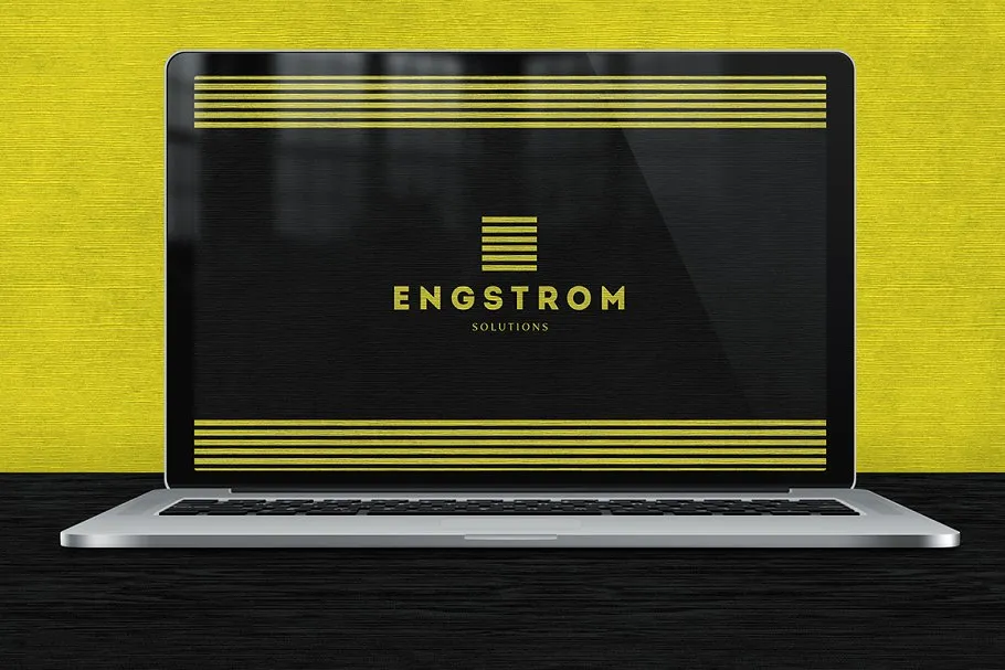 黑黄配色企业形象设计素材包 Black Yellow Corporate Identity PSD插图(7)