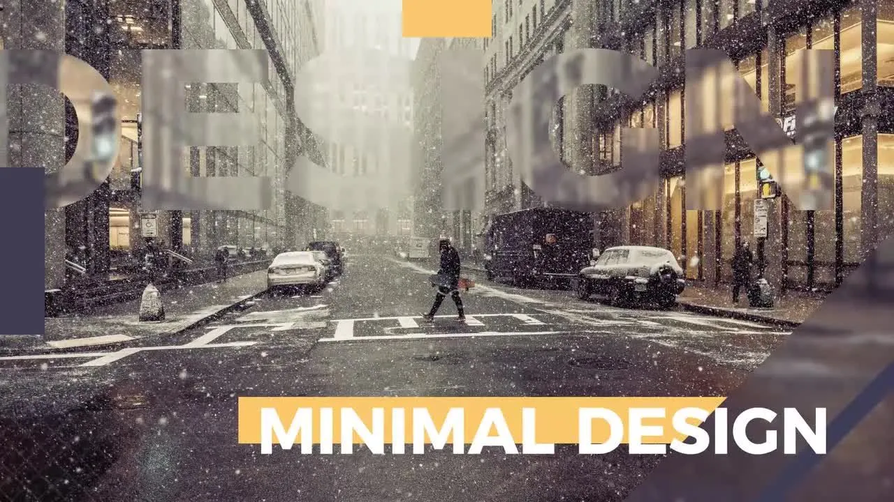 清洁幻灯片简单动画像素设计精选AE模板