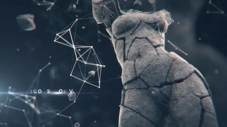 黑暗动态动画产品介绍ae模板