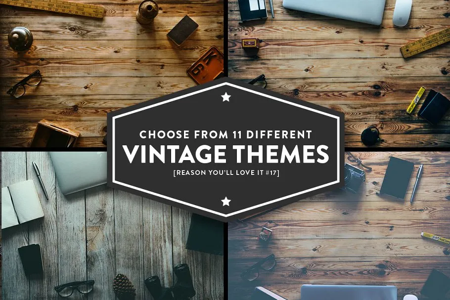 12款复古风巨无霸场景广告模板 12 Vintage Hero Images (+ Bonus)插图(1)