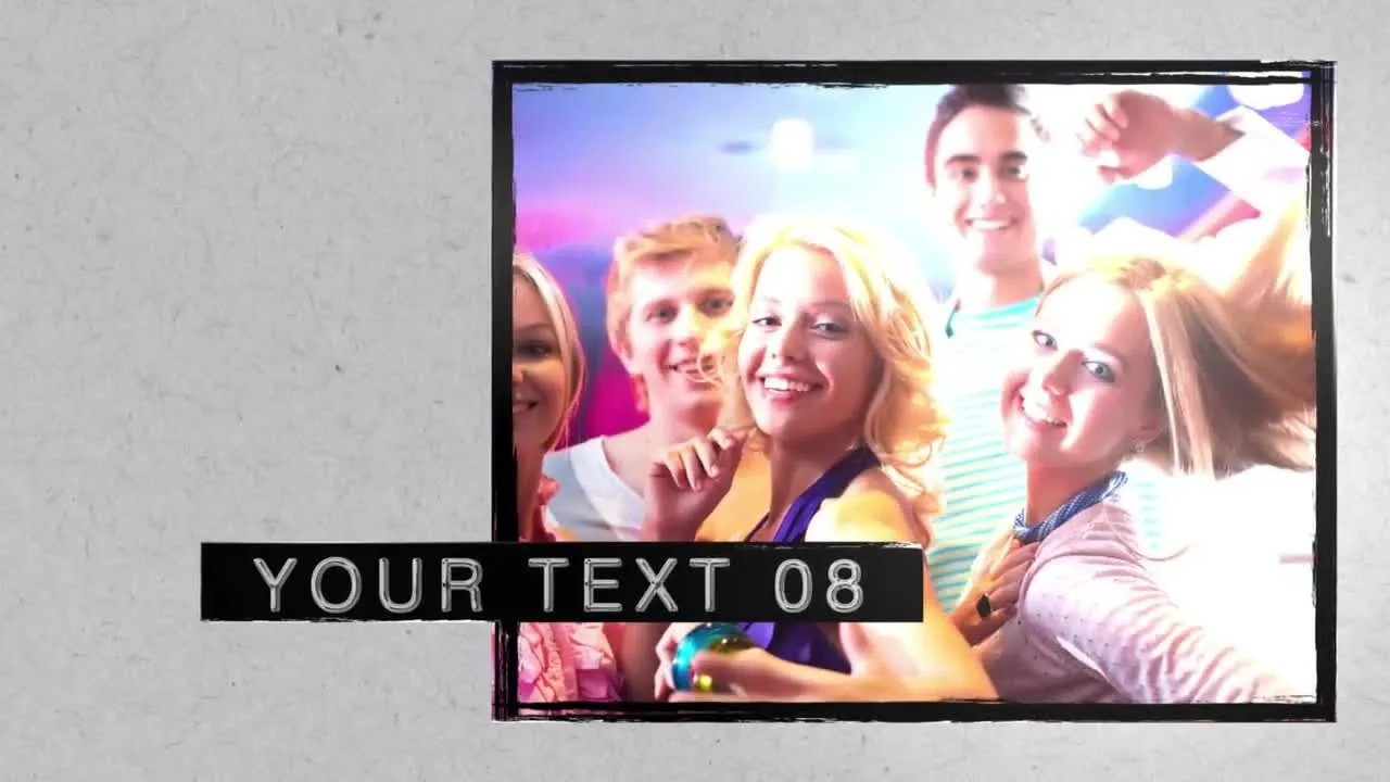 现代前卫的Grunge磁带照片模板像素设计精选AE模板