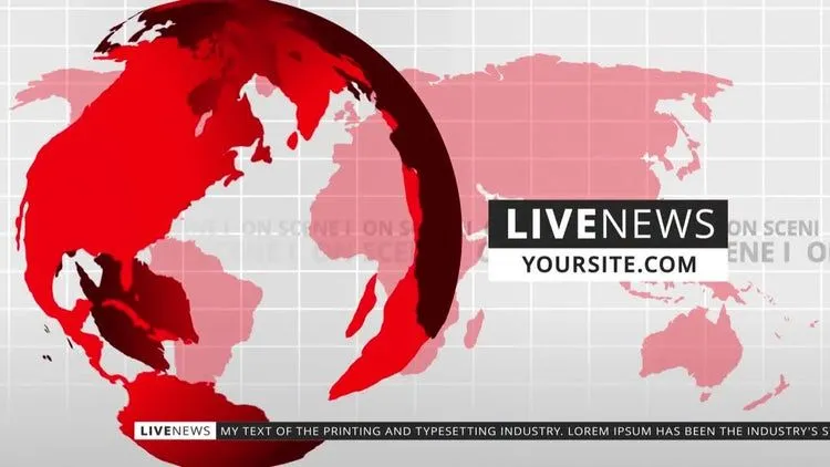 新闻图形包动态动画像素设计精选AE模板