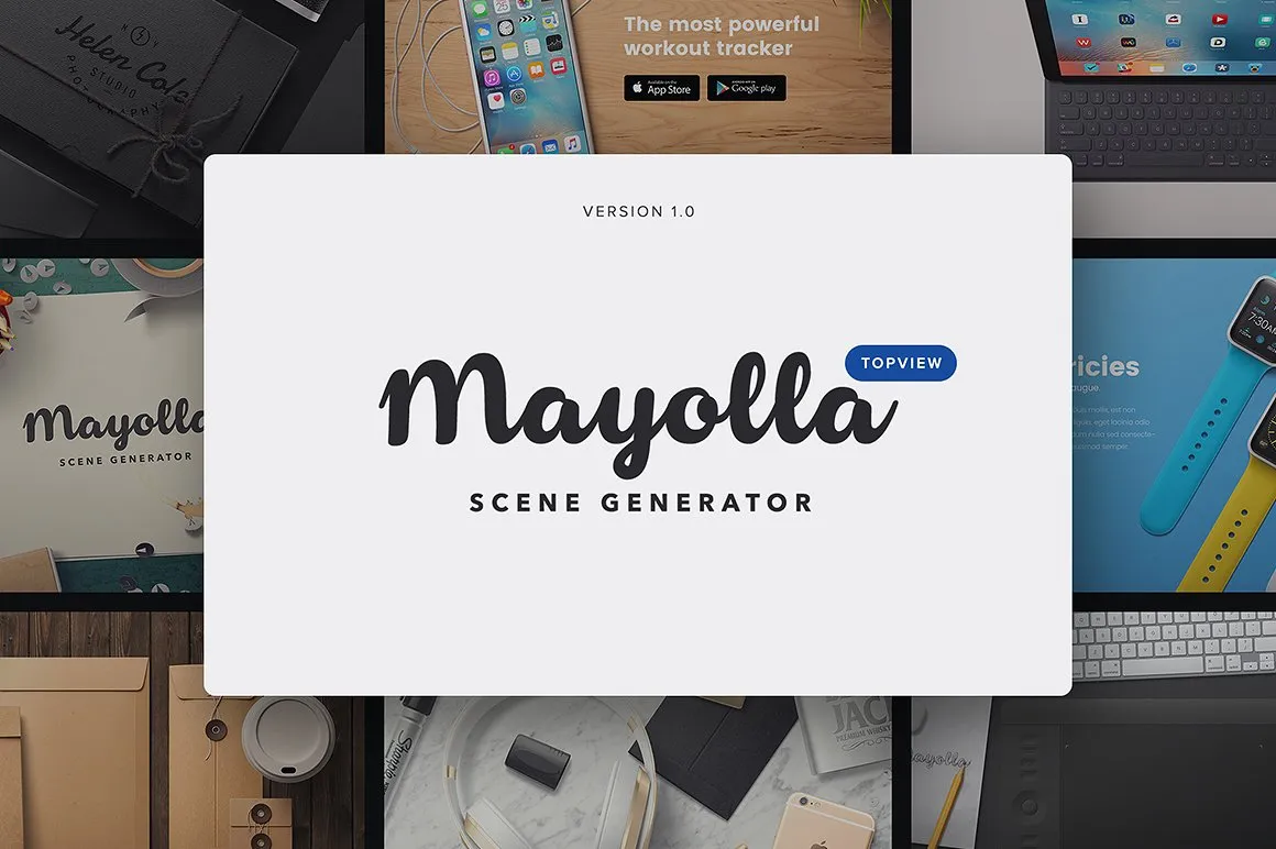 超级场景样机素材包 Scene Generator Mayolla
