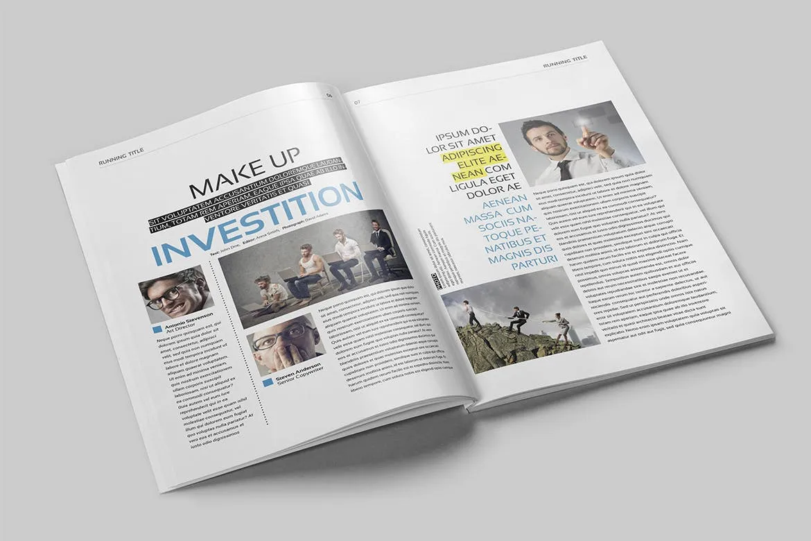 多行业适用专业素材库精选杂志排版设计模板 Magazine Template插图(3)