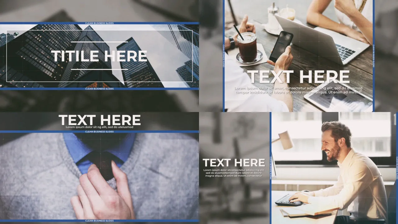 业务演示动画像素设计精选AE模板