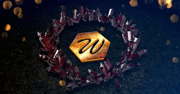 几何玻璃水晶特效logo演示像素设计精选AE模板 Crystal Growing Opener