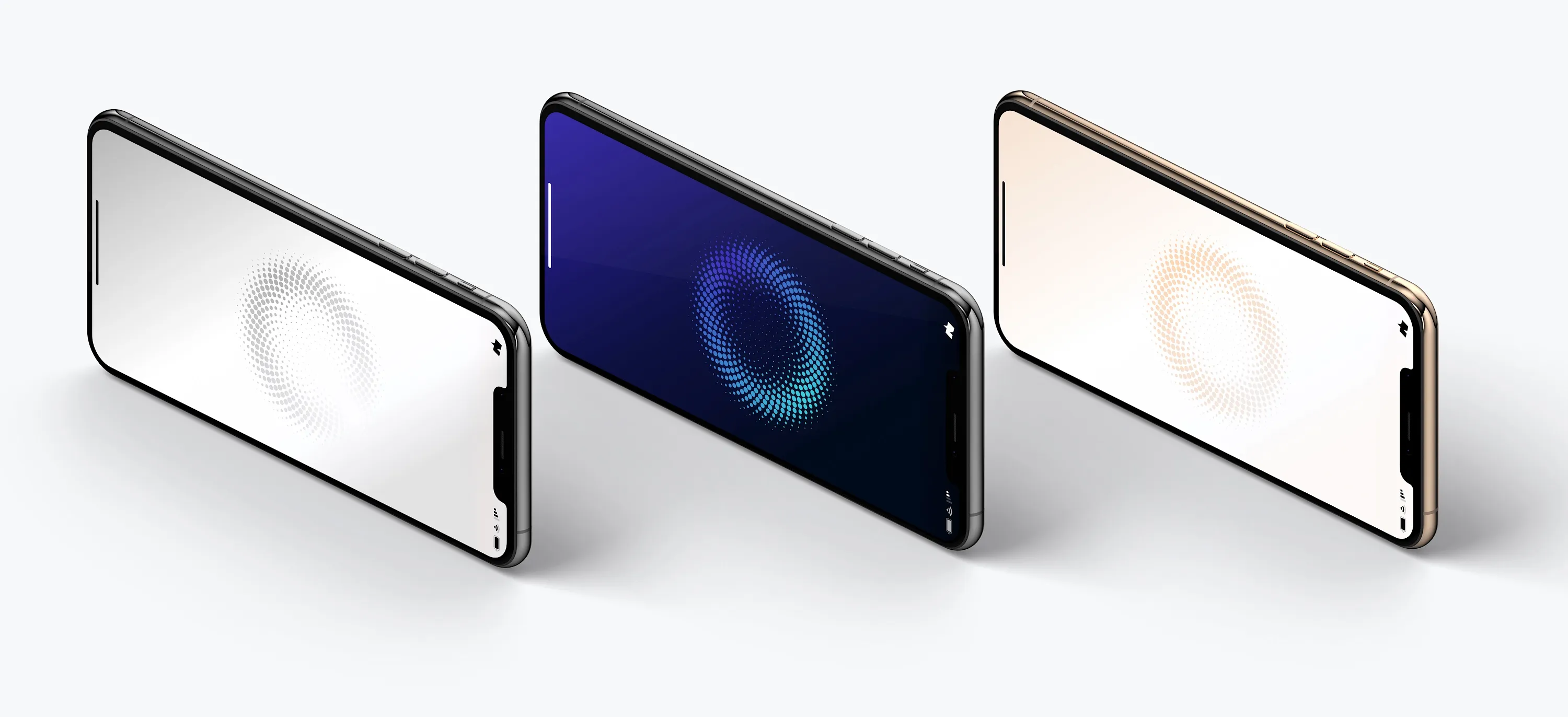 iPhone XS Max智能手机侧立左视图样机03 iPhone XS Max Mockup, Isometric Left View 03插图(3)