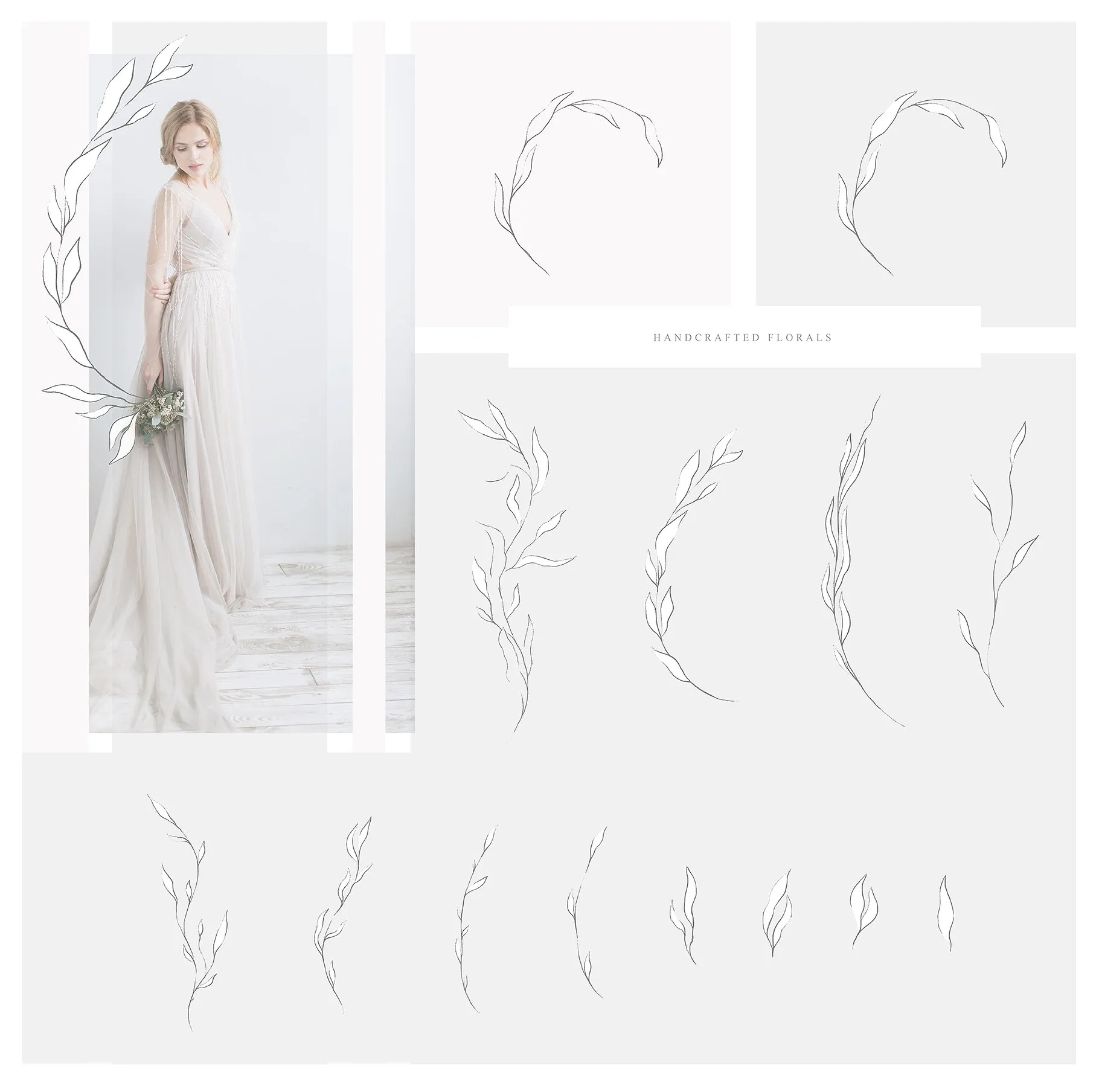 淡雅柔和的灰粉设计元素合集 Tender Mist Collection Pro插图(5)