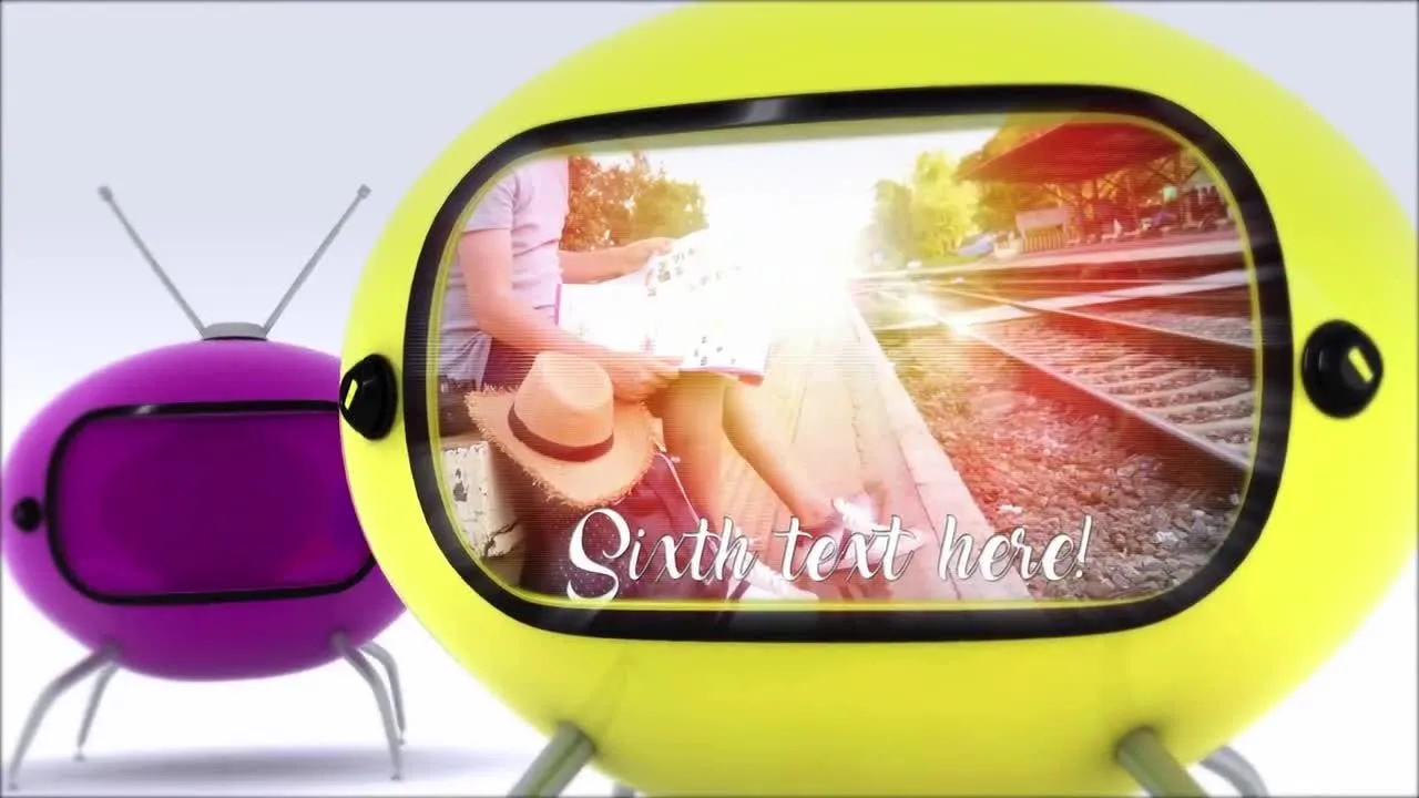 现代多彩时尚的商务电视视频演示像素设计精选AE模板