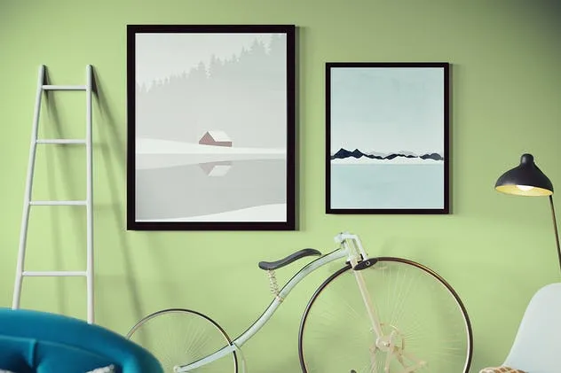 极简主义摄影作品白色画框样机Vol.3 Picture Frame Mockup v3插图(1)