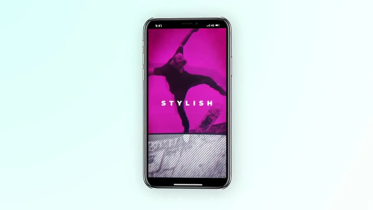 垂直IGTV城市开启者照片展示像素设计精选AE模板