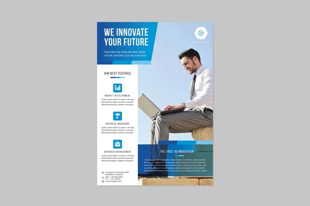 商务合作招商海报设计模板 Corporate Flyers插图(2)