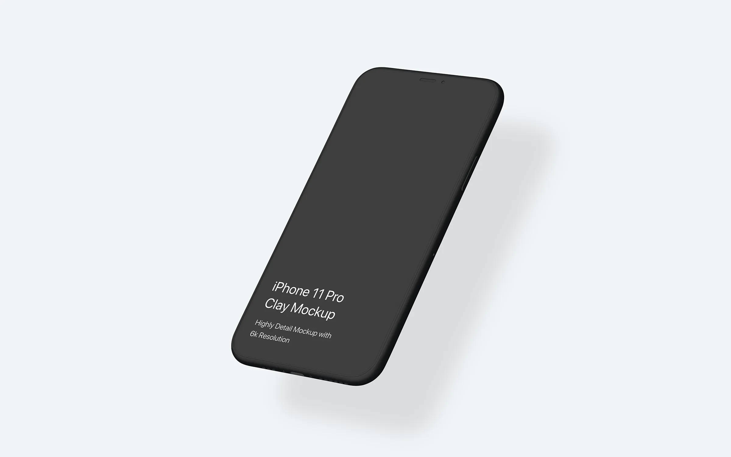 黏土陶瓷风格iPhone 11 Pro手机素材库精选样机模板 iPhone 11 Pro Mockup – Clay Mockup Pack插图(8)