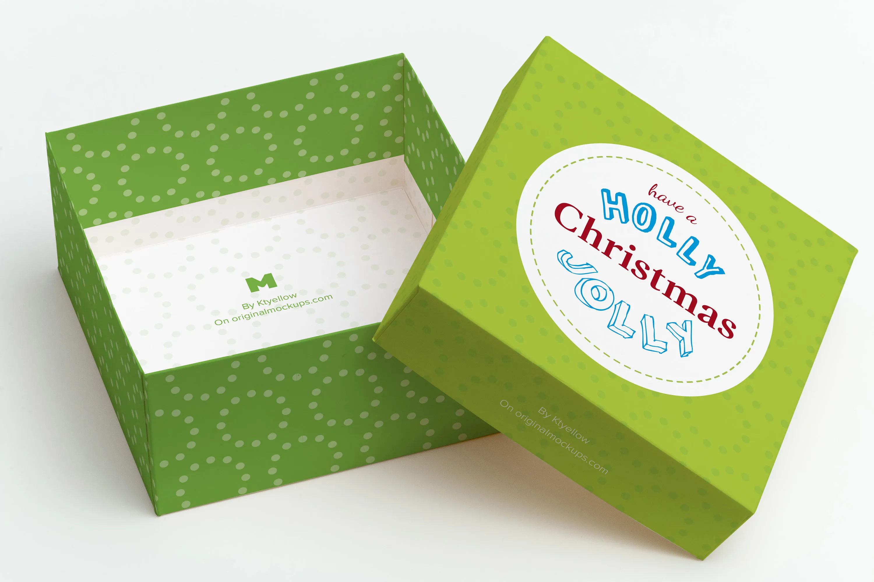 大礼盒礼品包装盒包装设计效果图样机01 Big Gift Box Mockup 01插图