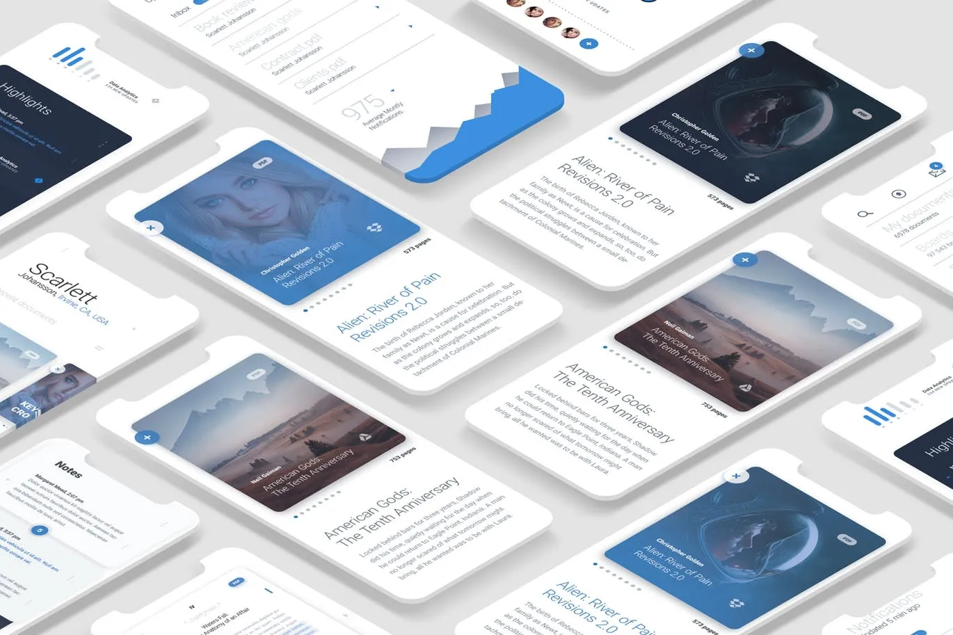 iPhone X等距网格APP设计图预览像素设计精选样机 Iphone X Mock Up