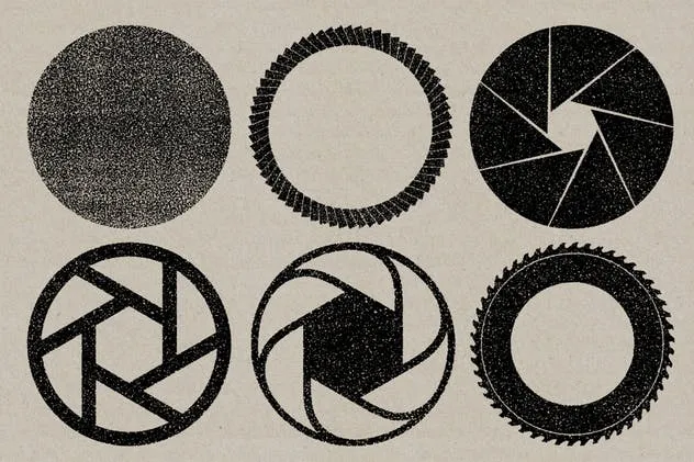 30款复古做旧效果纹理矢量印章形状 Vector Shape Stamps插图(2)