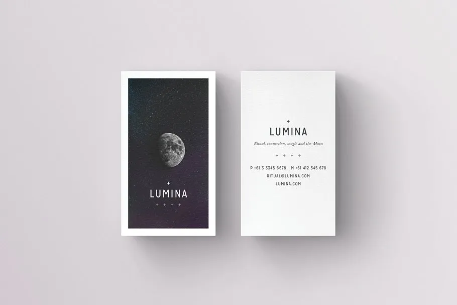 高大上品牌企业名片模板 LUMINA Business Card Template插图(6)
