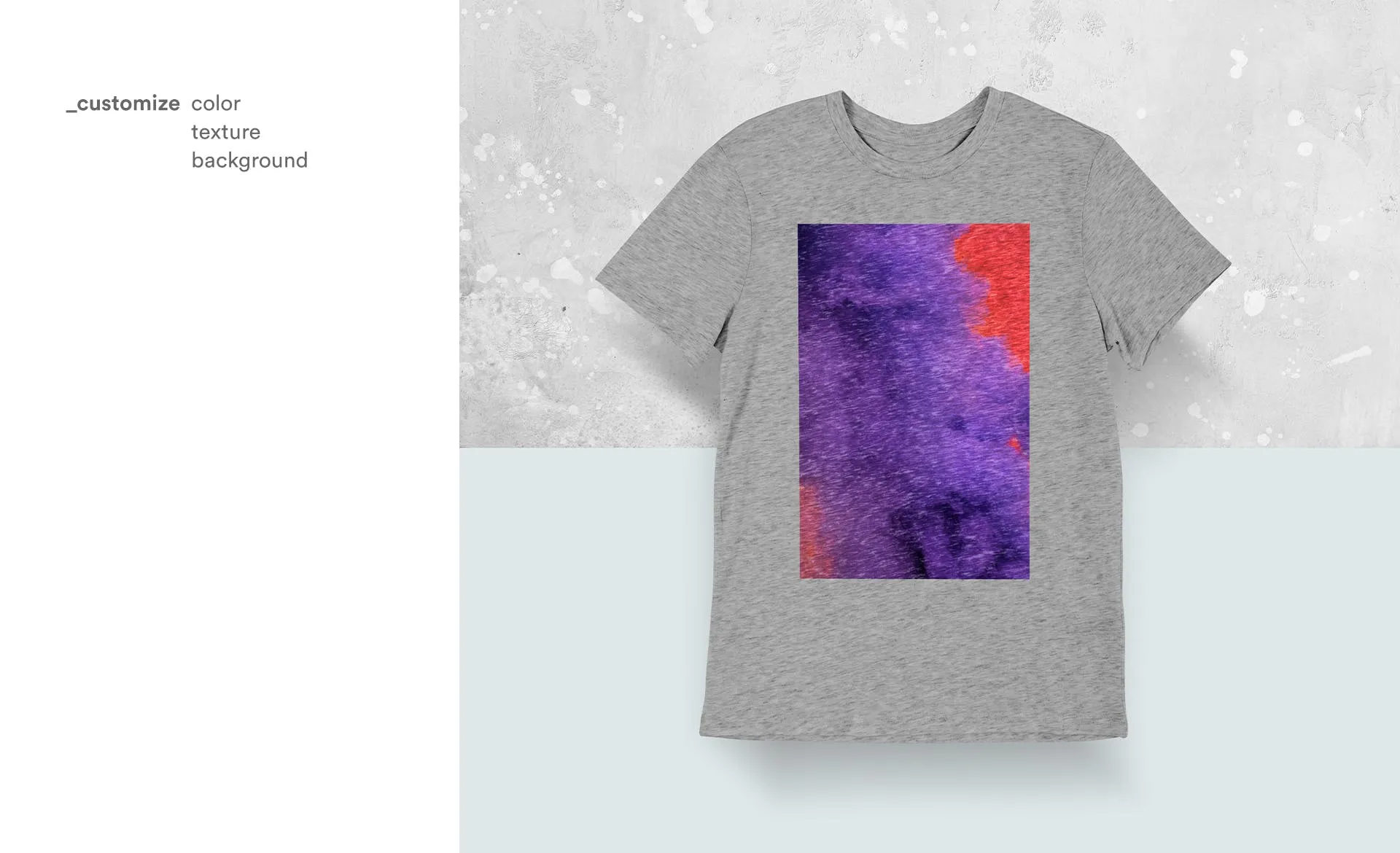 T恤印花设计正面视图样机模板v3 T-shirt Mockup Vol 03插图(1)