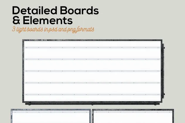 大帐篷灯泡装饰金属字体场景模板 Marquee Light Bulbs Front 3 – Cinema Lightbox插图(1)