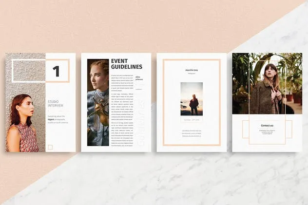 活动邀请信函创意设计模板 Clara – A4/A5/Letter插图(2)